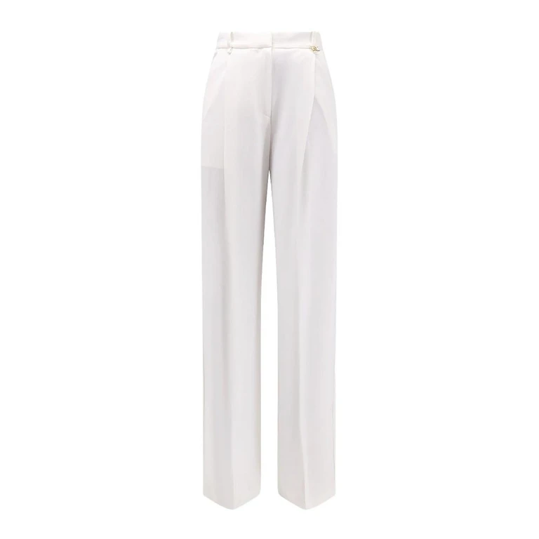 Elisabetta Franchi Pantalons Décontractés - Blanc
