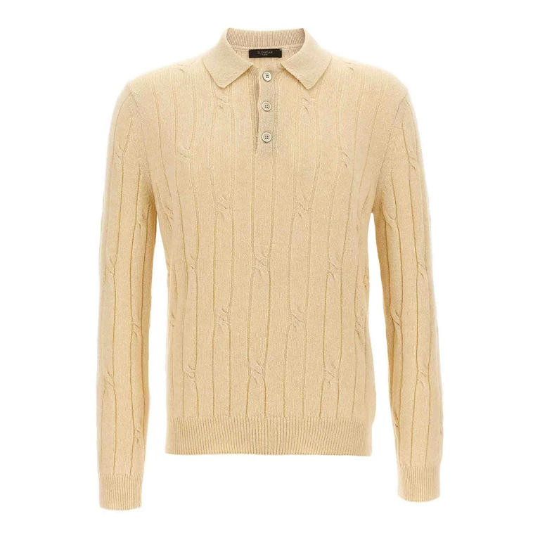 Zanone Braided Wool Polo Shirt