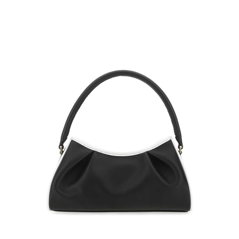 Lilac Leather Dimple Moon Shoulder Bag
