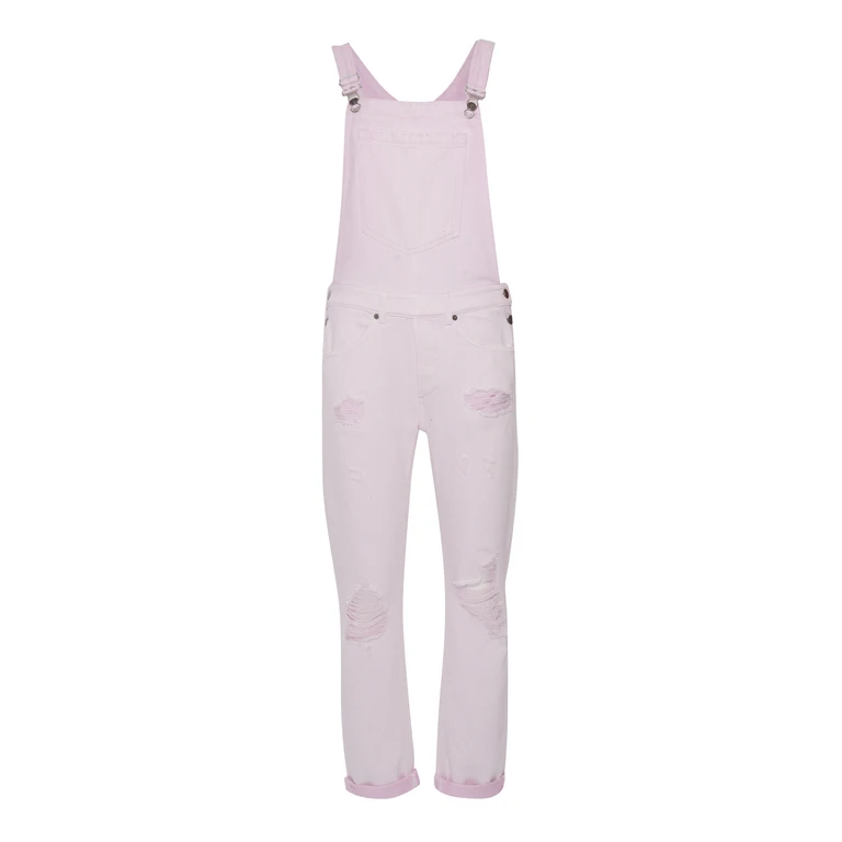 Dondup Pink Denim Overalls