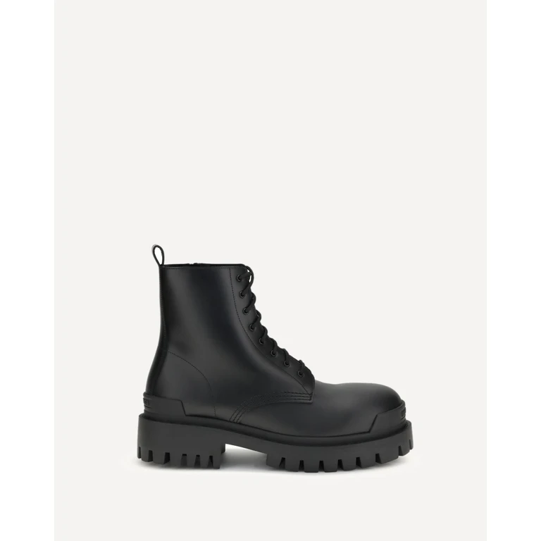 BALENCIAGA Strike Lace-Up Boots Male 45