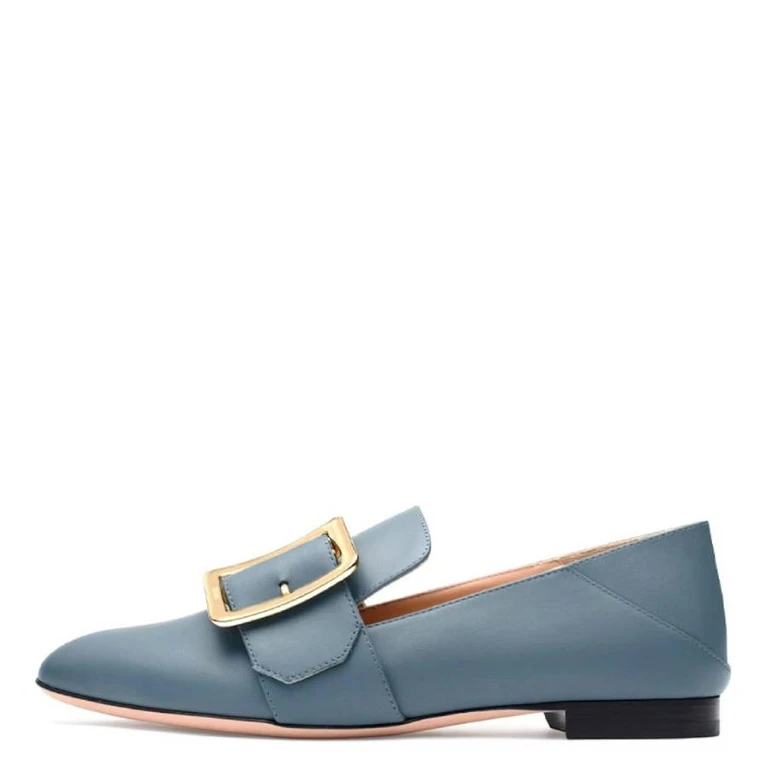 Bally Bell Du Jour Janelle Leather Loafers, Brand Size 34 ( US Size 3.5 )