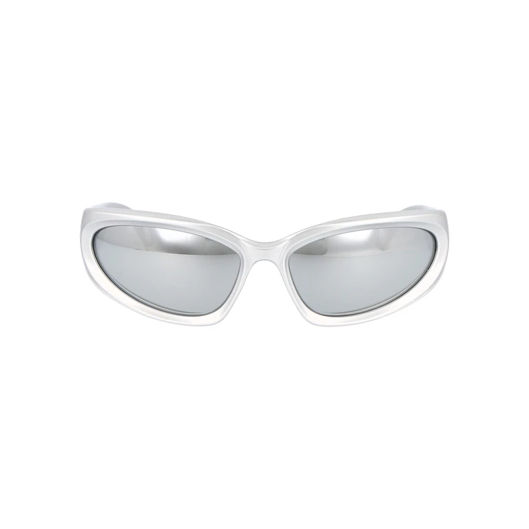 Balenciaga Bb0157s 004 Silver Acetate Sunglasses - Men