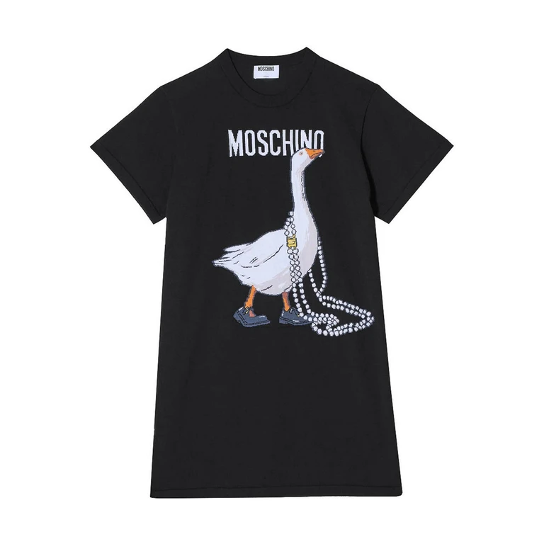 Moschino Robe Au Genou - Noir