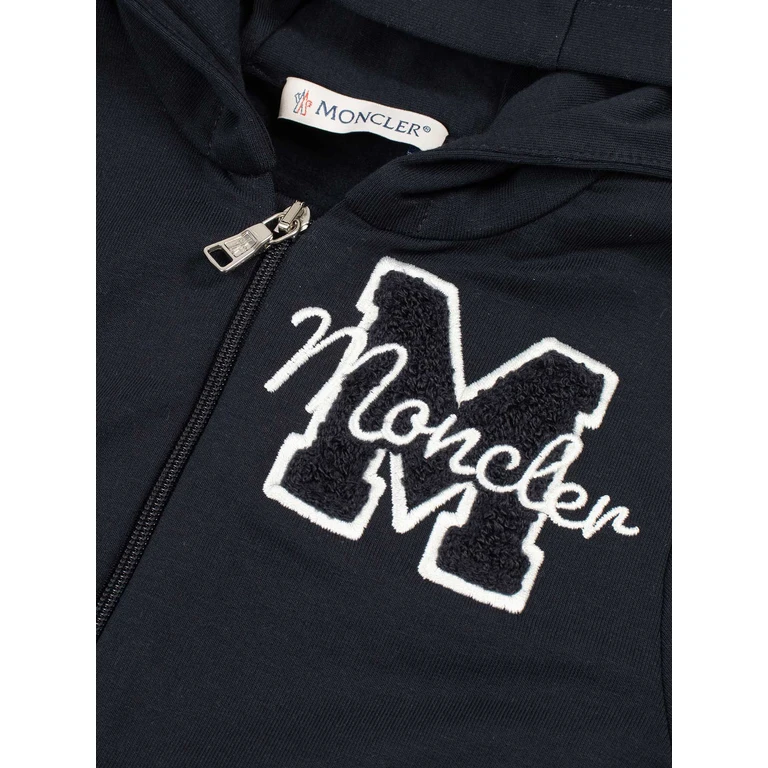 Moncler Baby Knitwear Clothing Ensemble Blue Jumpsuit