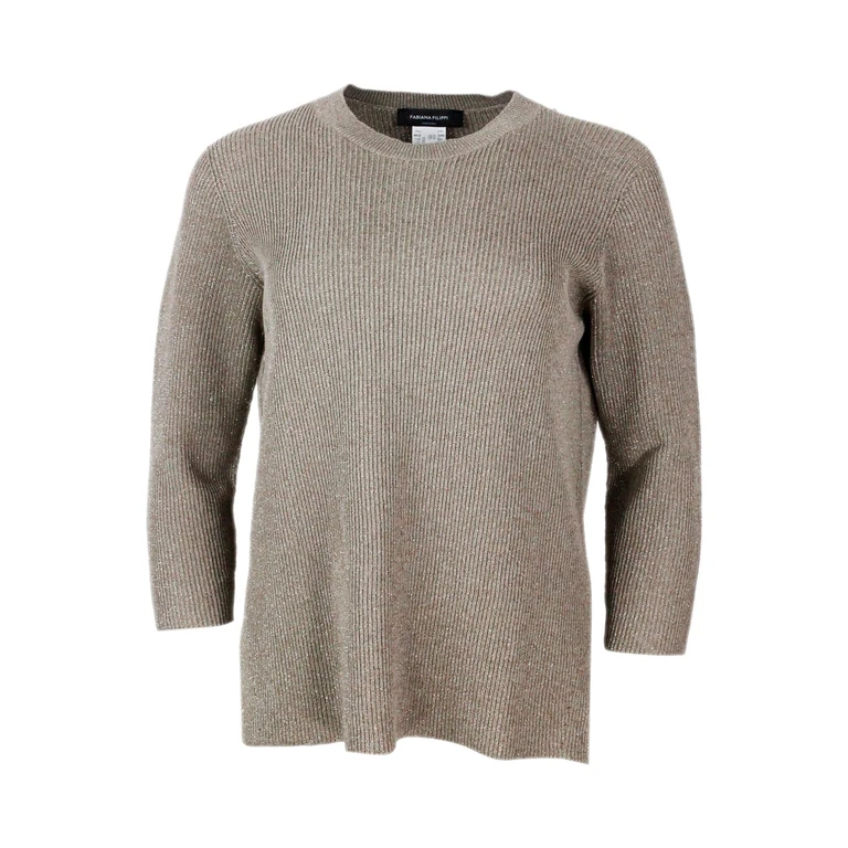 Fabiana Filippi Sweaters Grey 60co 31vi 9pl - Women