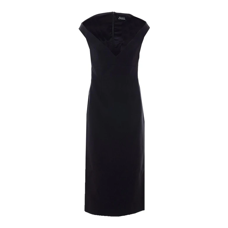 Solace London Robe Au Genou - Noir