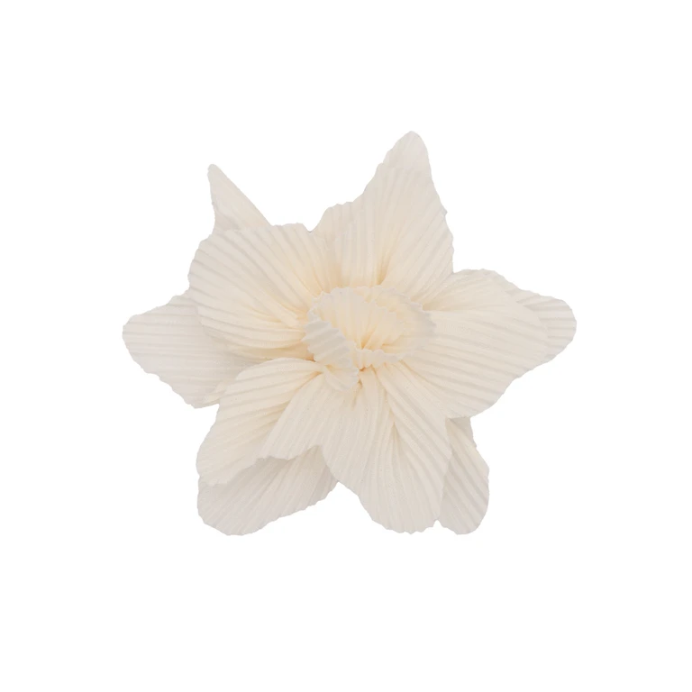 Magil PLEATED BROOCH White