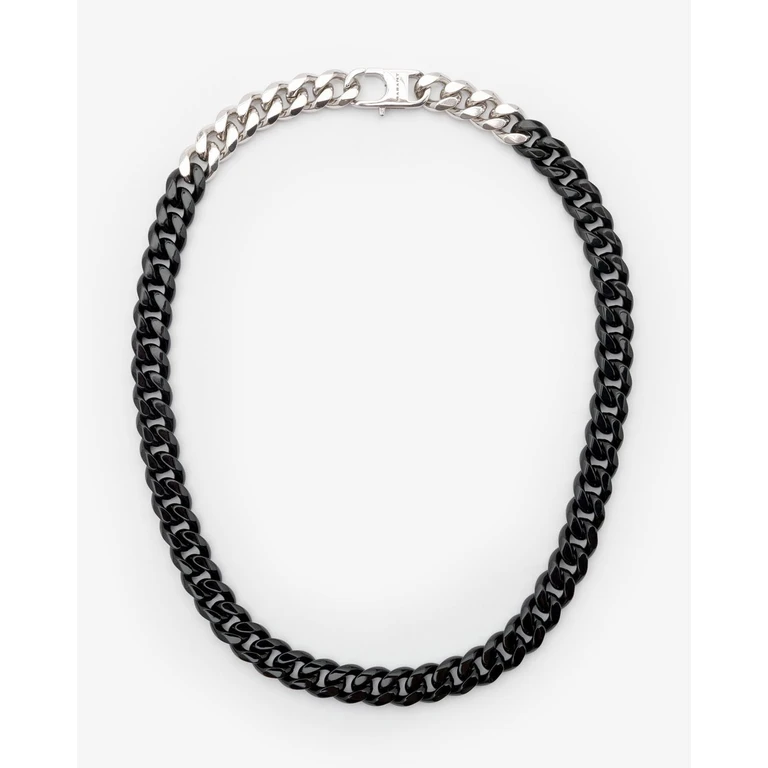 Collier Andrea - Homme - Noir Et Argenté - - Isabel Marant