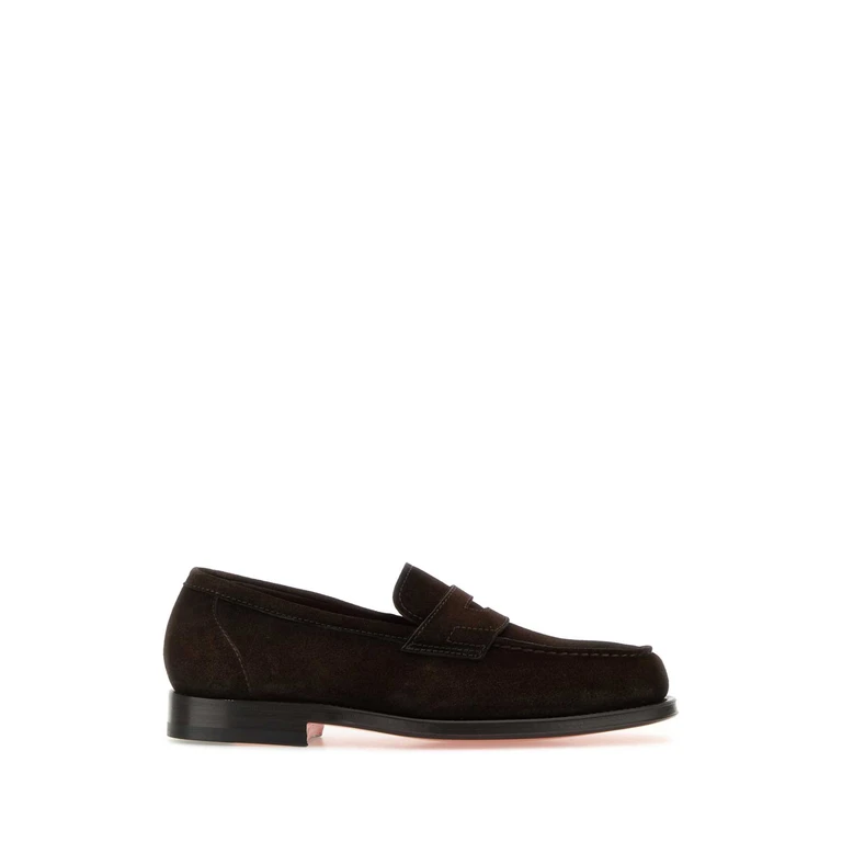 Santoni Mcqu18143pd5srvr T50 Darkbrown Mocassini