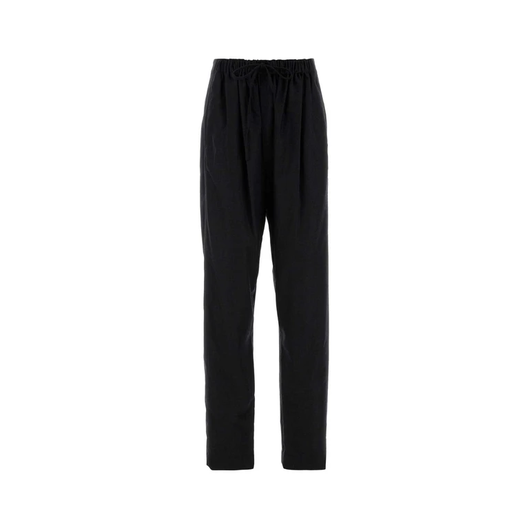 Lemaire Pa1222lf1158 Mu190 Anthracitegrey Exterior: Cashmere Nylon Wool Pantaloni