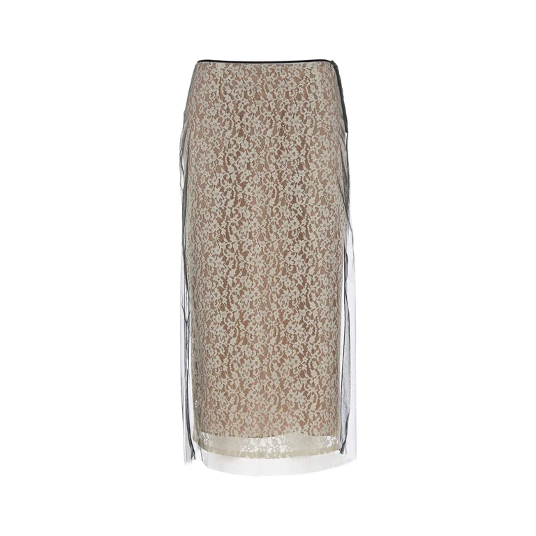 Fendi Fq7641aup7 F1t48 White Exterior: Nylon Lining: Silk Gonne