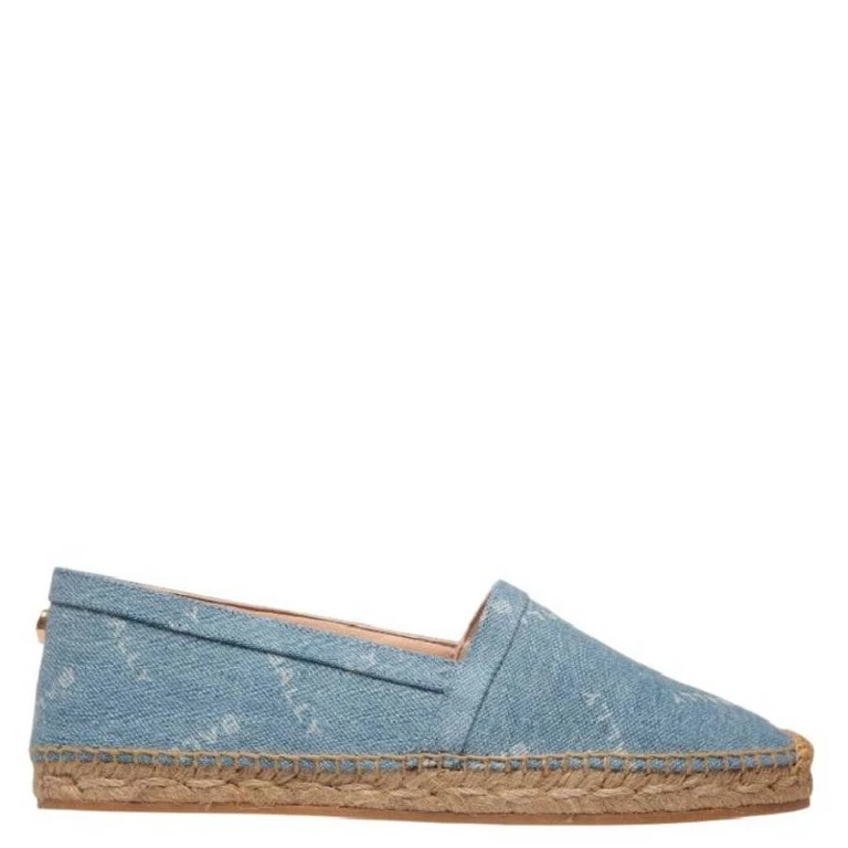 Bally Logo-Plaque Denim Espadrilles, Brand Size 36 ( US Size 5.5 )