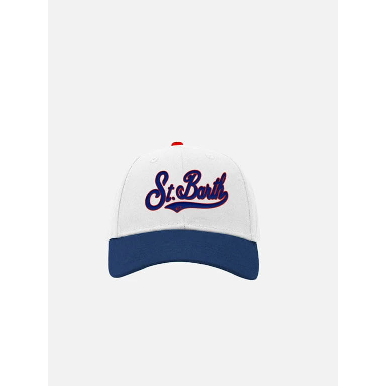 Mc2 Saint Barth Peter Jr Cap With St. Barth Embroidery White Hat - Unisex