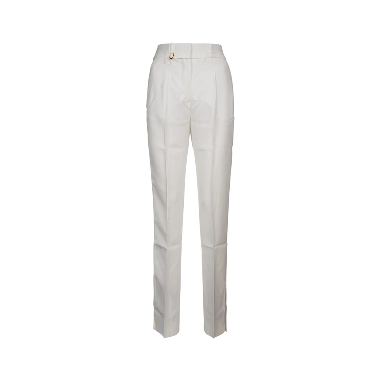Jacquemus Le Pantalon Tibau White Pantaloni - Women