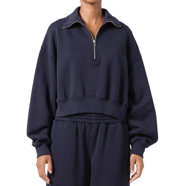 Agolde Bethan Quarter Zip Sweatshirt