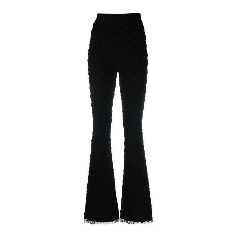 AMBUSH High-waisted Monogram Flared Trousers