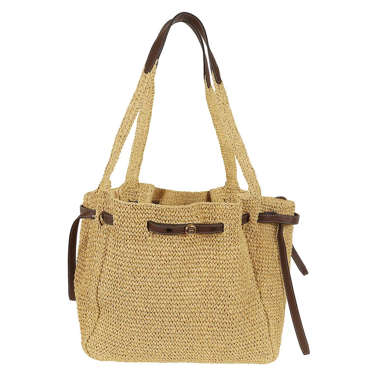 Tory Burch Romy Straw Tote Nude & Neutrals Borsa - Women