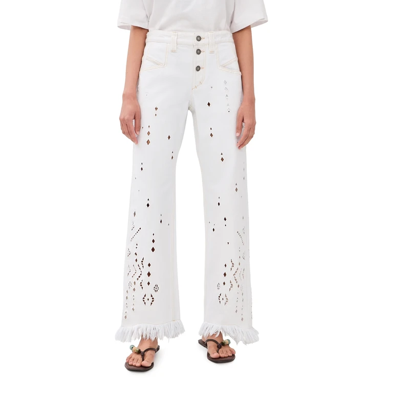 Isabel Marant Amia Jeans White 38