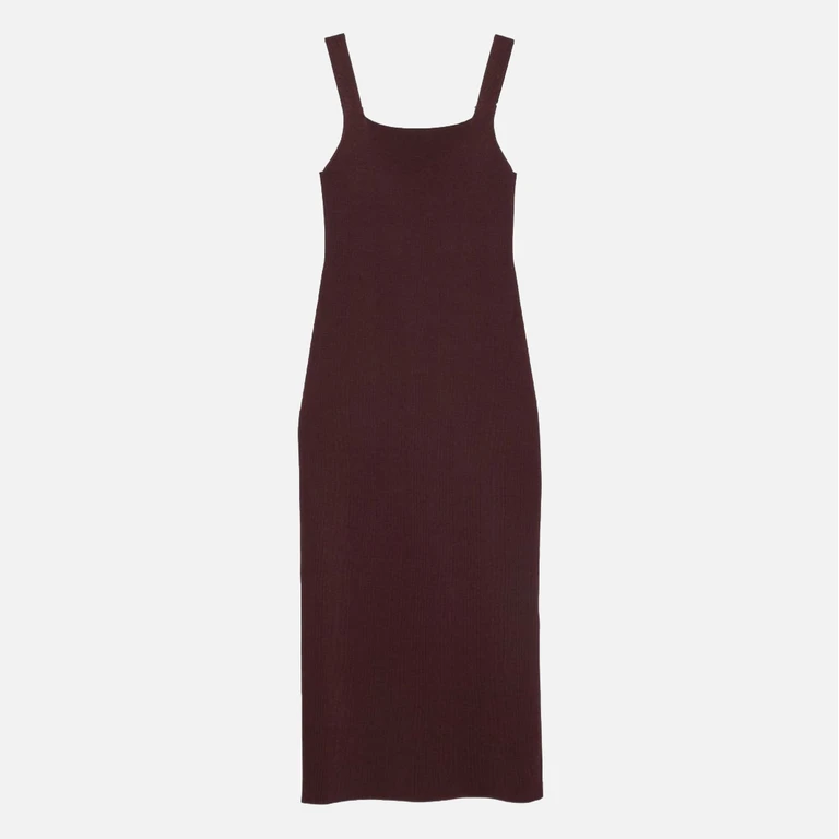 Khaite Brown Viscose Dress