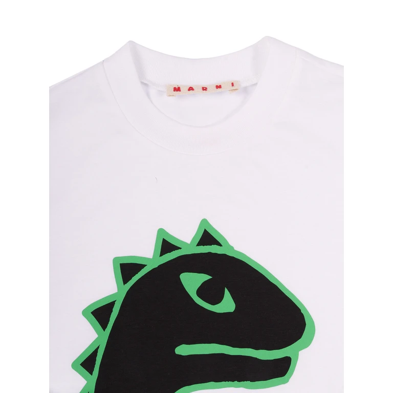 Marni T-Shirts White Cotton Short Sleeves T-shirt - Kids