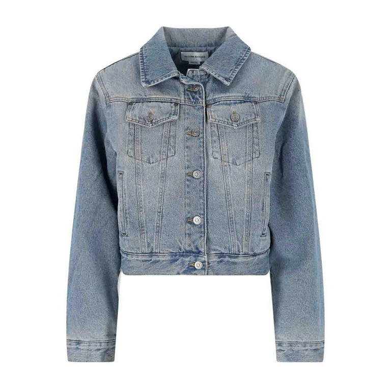 Victoria Beckham Veste En Jean - Bleu