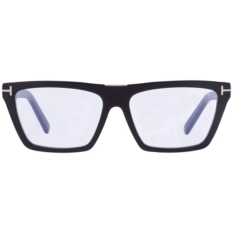 Tom Ford Blue Light Block Square Ladies Eyeglasses FT5912-B 001 57