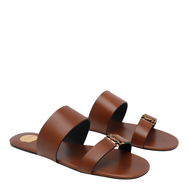 Heeled Sandal Woman color Leather (860809DWE006036)