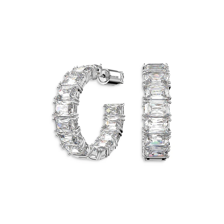 Swarovski Matrix Hoop Earrings