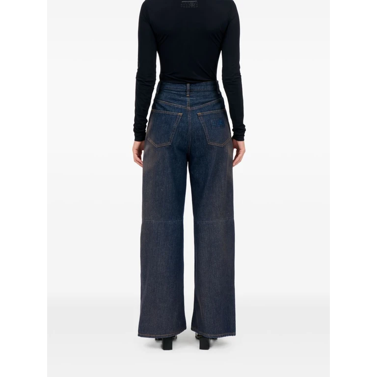 MM6 Maison Margiela 5-Pocket Jeans Blue Cotton - Women