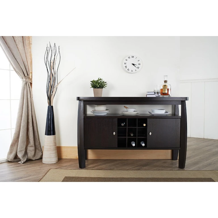 Contemporary Dark Brown Dining Buffet - Miller