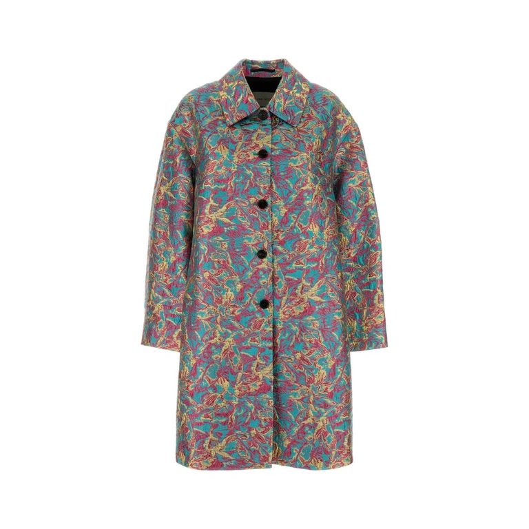 Dries Van Noten Turquoise Cappotti