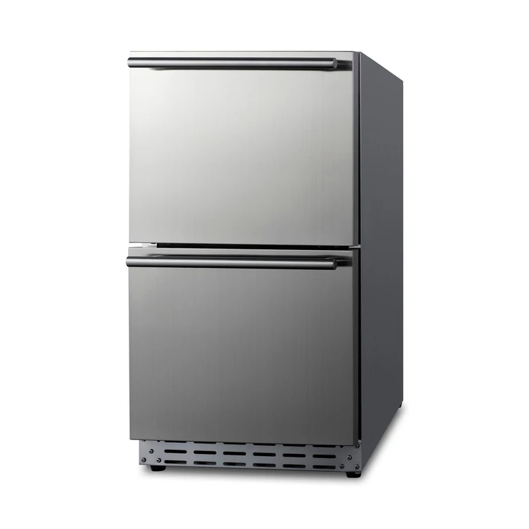 Summit 18" Wide Double Drawer Refrigerator - Panel Ready