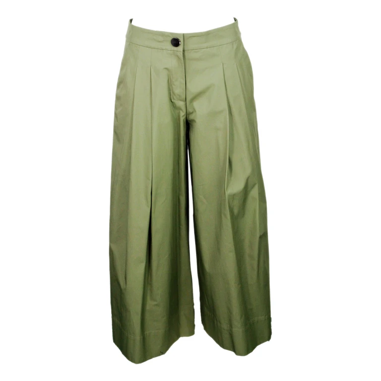 ARMANI EXCHANGE Trousers Verde Savana 100co - Women