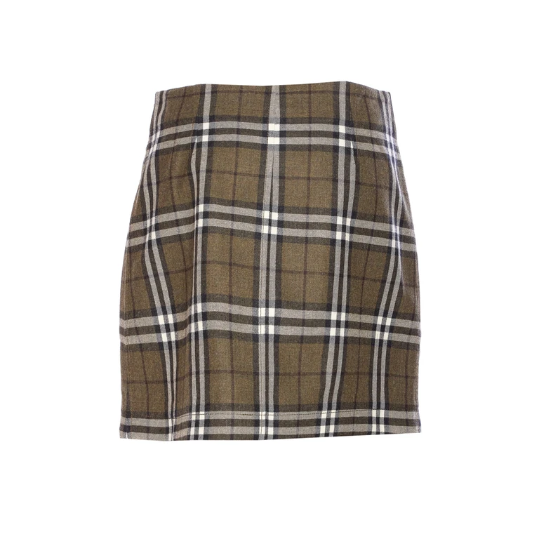 Jupe courte à carreaux Burberry