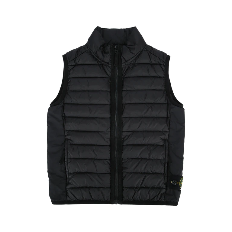 Stone Island Kids Vest Black Polyamide O Nylon Giacche E Gilet
