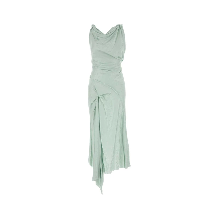 Victoria Beckham 1226wdr006029c 2556 Aquamarine Exterior: Viscose Abiti