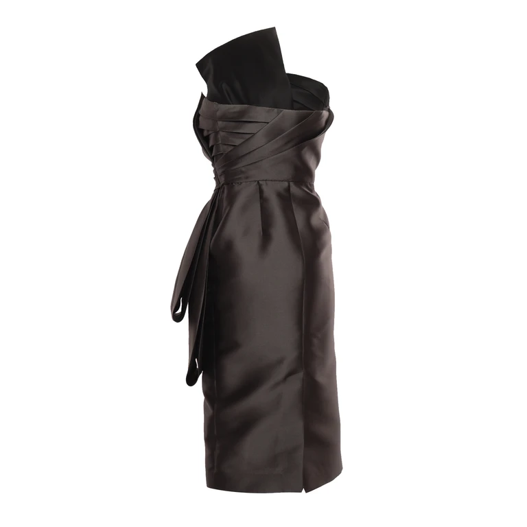 Alberta Ferretti Mikado Bustier-Kleid