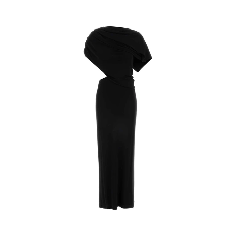 Alberta Ferretti A04380124 0555 Nero Abiti