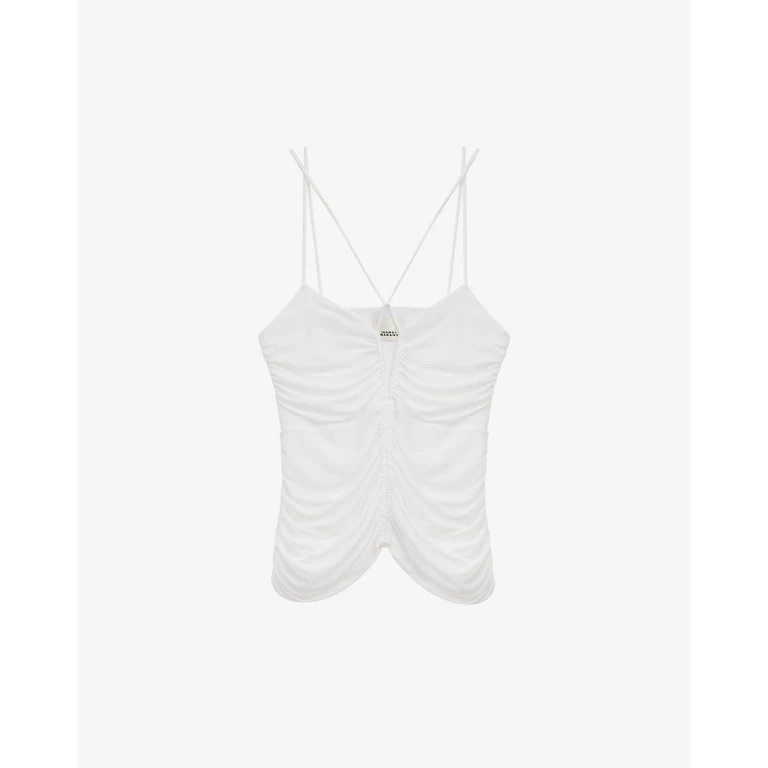 Top Leila - Femme - Blanc - Taille34 - Isabel Marant