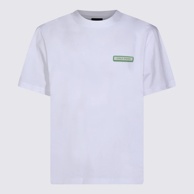 Daily Paper Uomo T-Shirts And Polos White _100 % Co - Men