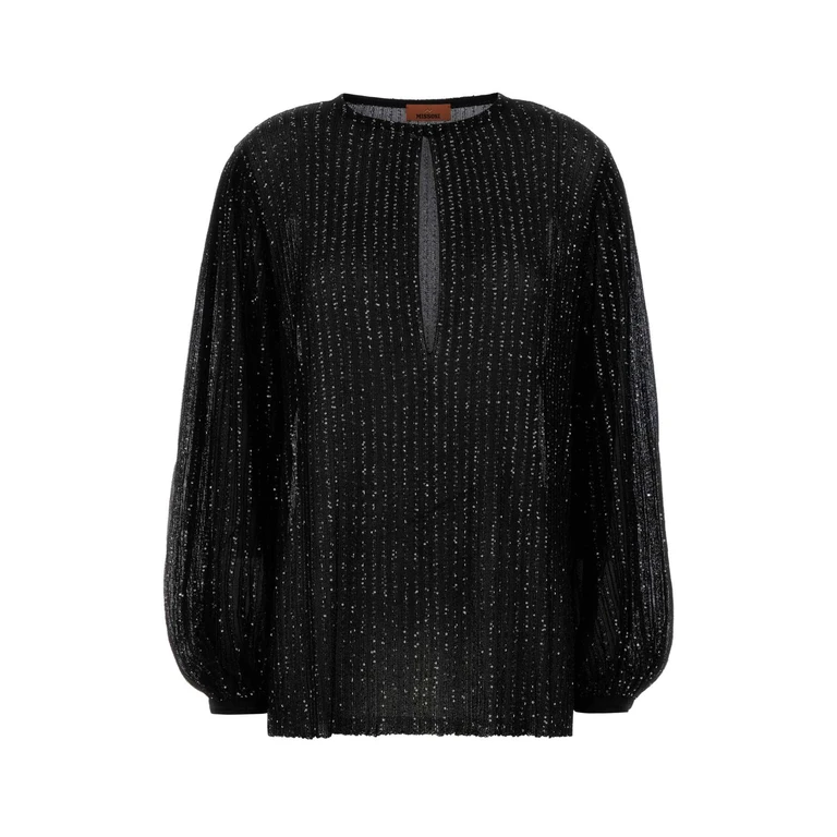 Missoni Black Viscose Blend Blouse Vi Pa Me Camicie - Women