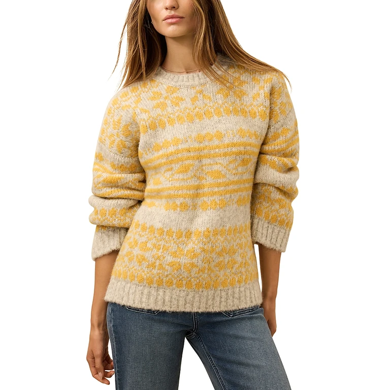Faherty Powder Peak Crewneck Boyfriend Sweater