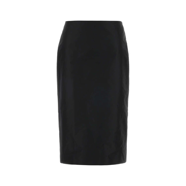 Jil Sander Midi Rok - Zwart