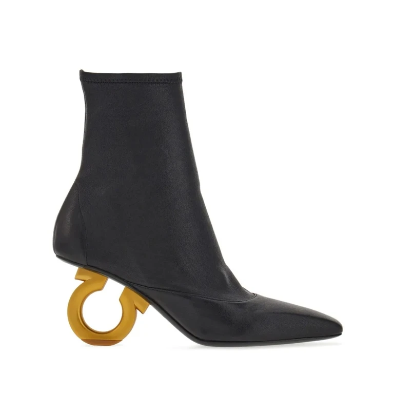 Ferragamo Womens Black Ankle boots Boots