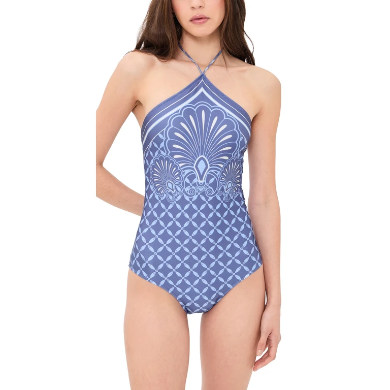 Shani Shemer Camilla One Piece Indigo Print S