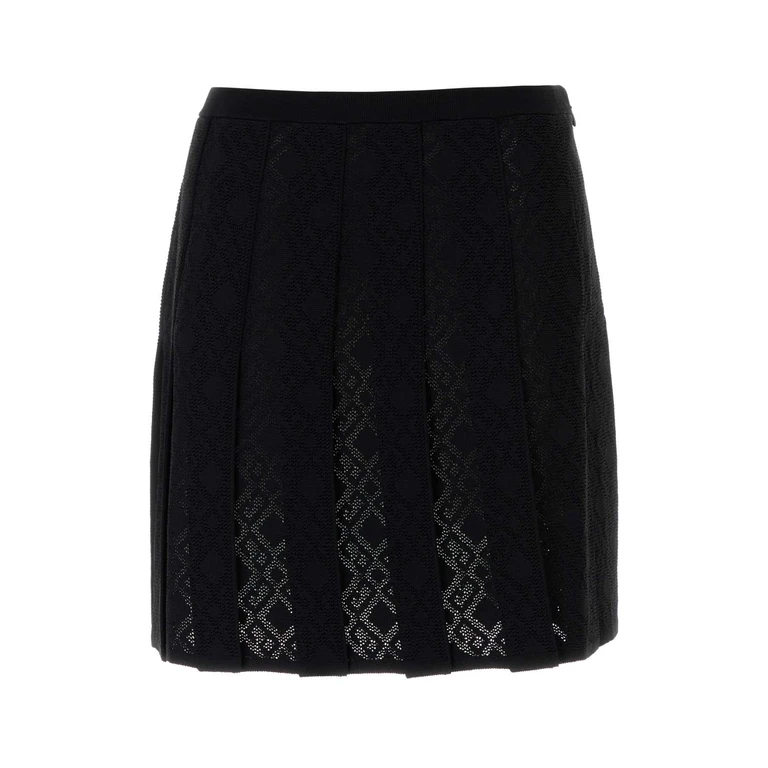 Givenchy Black Viscose Blend Skirt Gonne - Women