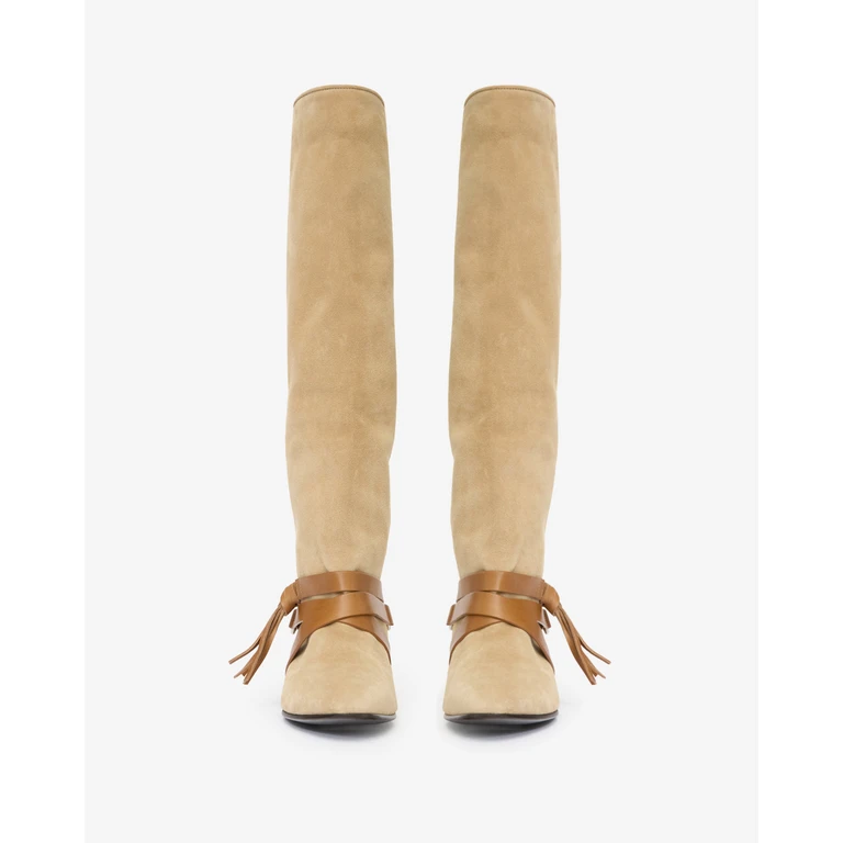 Bottes Silmon - Femme - Beige Profond-châtaigne - Taille36 - Isabel Marant