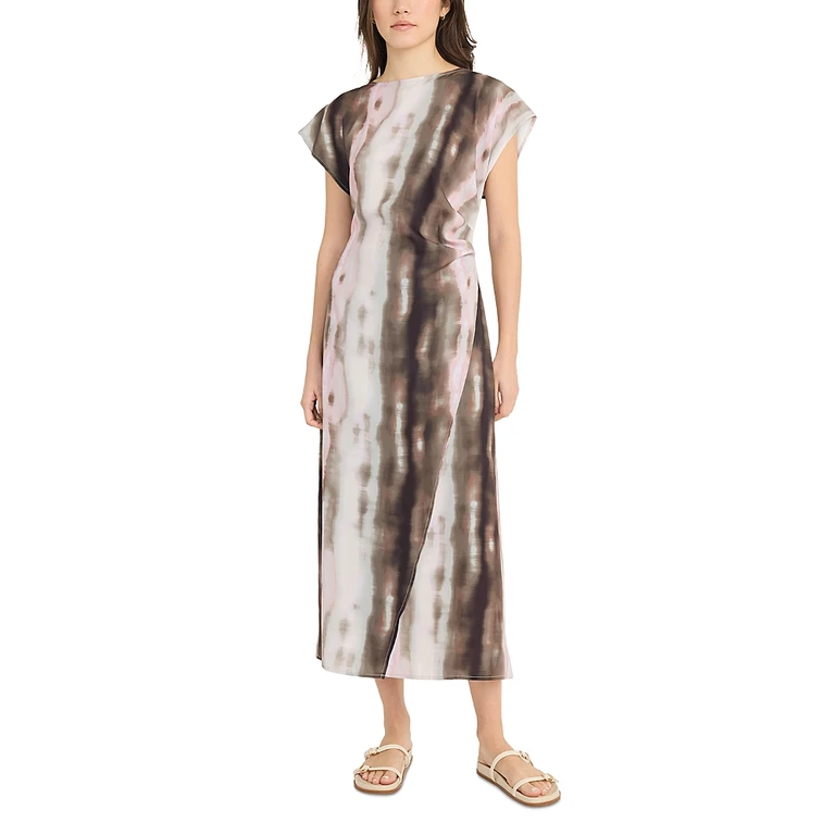 Luxely Satin Midi Dress