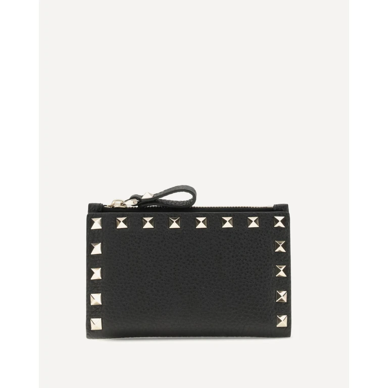 VALENTINO GARAVANI Rockstud zip Card Holder Female UNI